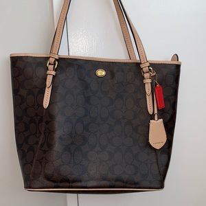 COACH Classic Print Tote Bag